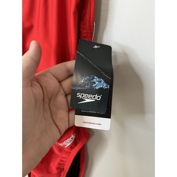 Speedo PRO LT One Piece Women’s Swimsuit Red Size 26 NWT - Picture 4 of 6